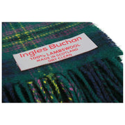 Sciarpa in lana d'agnello Ingles Buchan Kennedy - Verde/Giallo/Rosso