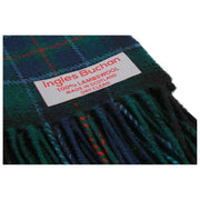 Sciarpa in lana d'agnello Ingles Buchan Maclnnes - Verde/Blu/Rosso