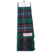 Sciarpa in lana d'agnello Ingles Buchan Mitchell - Verde/Blu/Rosso