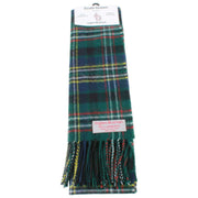 Sciarpa in lana d'agnello verde Buchan Scott Ingles - Verde/Blu/Bianco