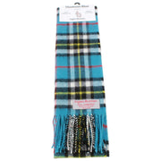 Sciarpa in lana d'agnello blu Buchan Thomson Ingles - Blu/Nero/Giallo