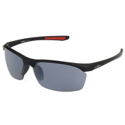 Iron Man Blade Wrap Sports Sunglasses - Matte Black/Red/Smoke Grey