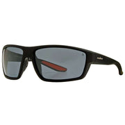 Iron Man Rectangle Wrap Sunglasses - Matte Black/Red/Smoke Grey