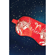 Maschera per occhi in seta Jessica Russell Flint Ariete - Rosso/Bianco
