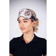 Maschera per occhi in seta Jessica Russell Flint Cancer - Bianco/Beige