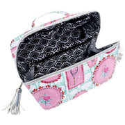 Borsa per cosmetici Jessica Russell Flint Hamptons - rosa/blu/bianco