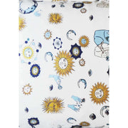 Federa in seta Jessica Russell Flint Kiss the Sky - Bianco/Giallo/Blu