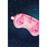 Maschera per occhi in seta Jessica Russell Flint Libra - Rosa