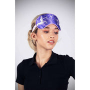 Maschera per occhi in seta Jessica Russell Flint Sagittario - Viola/Bianco