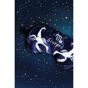 Maschera per gli occhi in seta Flint Scorpio di Jessica Russell - Blu/Bianco