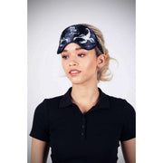 Maschera per gli occhi in seta Flint Scorpio di Jessica Russell - Blu/Bianco
