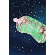 Jessica Russell Flint Taurus Maschera per gli occhi in seta - Verde/Beige