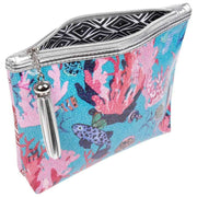 Borsa per il trucco Jessica Russell Flint Underwater Coral - Blu/Rosa