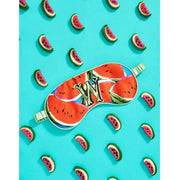 Jessica Russell Flint W for Watermelon Silk Eye Mask - Rosso/Blu