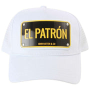 Cappello da camionista in alluminio John Hatter El Patron - Bianco