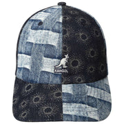 Berretto da baseball Kangol Denim Mashup - Picnic blu
