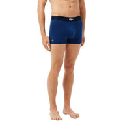 Lacoste Croc Waist 3 Pack Trunks - Navy/Blue/Silver