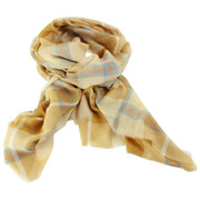 Sciarpa Locharron of Scotland Alba Cornish Fine Merino - Giallo/Blu pallido