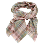 Sciarpa Locharron of Scotland Alba Dundee Fine Merino - Rosa/Grigio/Giallo