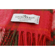 Locharron of Scotland Borders Locharron Coperta in lana d'agnello da caccia - Rosa