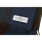 Locharron of Scotland Borders MacLeod of Harris Coperta antica in lana d'agnello - Blu scuro/Verde scuro