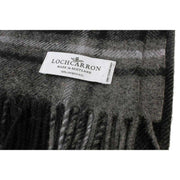 Coperta in lana d'agnello da caccia Locharron of Scotland Borders Macrae - Grigia