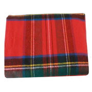 Locharron of Scotland Borders Royal Stewart Modern Tartan Lambswool Blanket - Red/Blue/Green