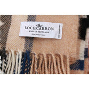 Locharron of Scotland Borders Thomson Coperta moderna in lana d'agnello - Cammello