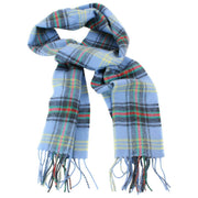 Sciarpa in lana d'agnello Locharron of Scotland Bowhill Bell of Borders - Blu