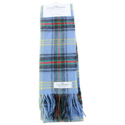 Sciarpa in lana d'agnello Locharron of Scotland Bowhill Bell of Borders - Blu