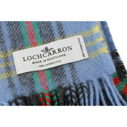 Sciarpa in lana d'agnello Locharron of Scotland Bowhill Bell of Borders - Blu