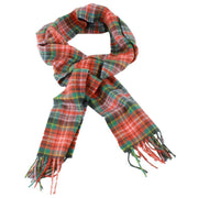 Locharron of Scotland Bowhill Caledonia Ancient Lambswool Tartan Scarf - Red/Green/Yellow