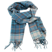 Locharron of Scotland Darwin Gordon Dress Sciarpa in lana d'agnello - Blu acqua