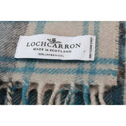Locharron of Scotland Darwin Gordon Dress Sciarpa in lana d'agnello - Blu acqua