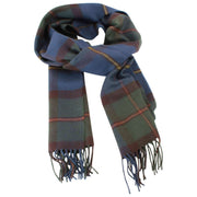 Locharron of Scotland Sciarpa antica in lana d'agnello Darwin Macleod of Harris - Blu/Verde scuro