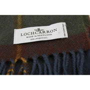 Locharron of Scotland Sciarpa antica in lana d'agnello Darwin Macleod of Harris - Blu/Verde scuro