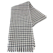 Locharron of Scotland Fearne Corrie British Wool Scarf - Pearl White/Black