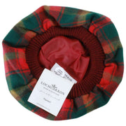 Locharron of Scotland Maple Leaf Lambswool Tam - Rosso/Verde