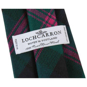 Cravatta scozzese moderna Locharron of Scotland Reiver Baird - Blu scuro/Verde scuro