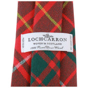Cravatta scozzese moderna Locharron of Scotland Reiver Bruce - Rosso/Verde scuro