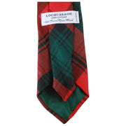 Cravatta moderna scozzese Locharron of Scotland Reiver Kerr - Rosso/Verde
