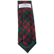 Cravatta scozzese moderna Locharron of Scotland Reiver MacArthur Clan - Verde scuro/Blu scuro/Rosso