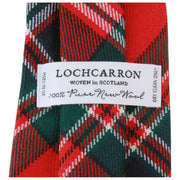 Cravatta scozzese moderna Locharron of Scotland Reiver MacFarlane - Rosso/Verde/Bianco