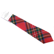 Locharron of Scotland Reiver Stewart Royal Modern Tartan Wool Tie - Red/Green/Yellow