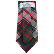 Locharron of Scotland Revier MacDonald Dress Modern Tartan Cravatta - Bianco/Rosso/Verde scuro
