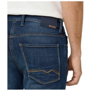 MAC Jeans Jeans Arne Pipe in denim di canapa - Lavaggio 3D blu scuro