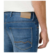 MAC Jeans Arne Pipe Hemp Denim Jeans - Blu medio autentico