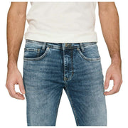 Jeans MAC Jeans in denim riciclato Arne - Blu medio usato autentico