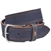 Miguel Bellido Sports Suede Leather Belt - Navy Blue