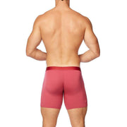 Obviously PrimeMan Boxer Brief 6inch Leg - Brick Red